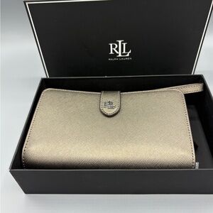 New Ralph Lauren Metallic Wristlet
